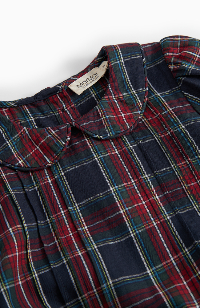 Delice Check Dress - Pilot Navy Check