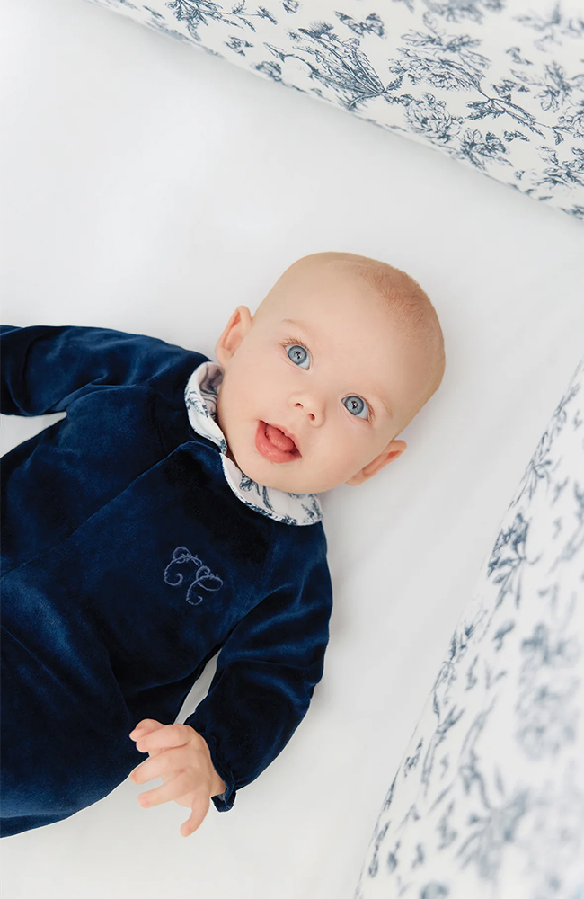 Onepiece - Blue Velvet Print Toile de jouy