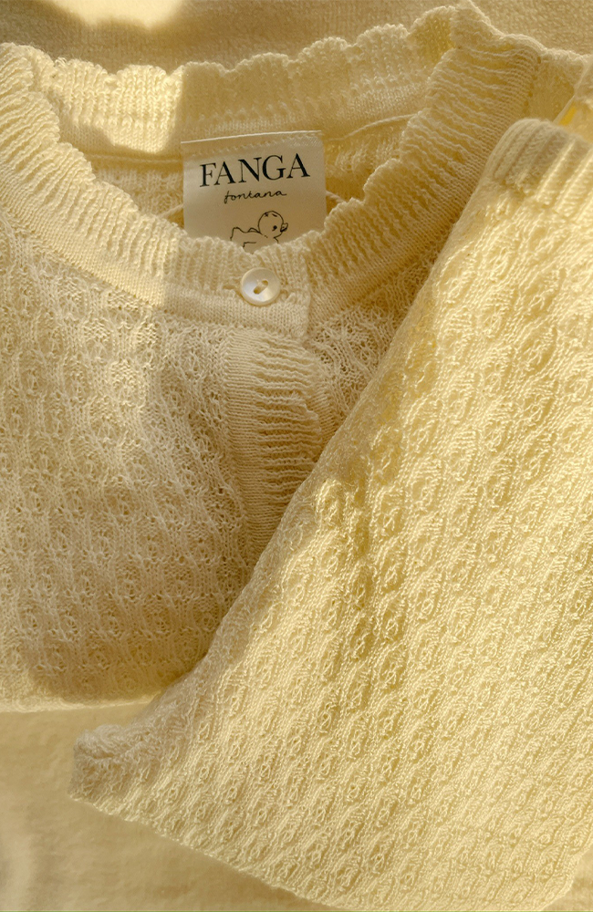 Venti Cardigan - Antique White Fanga Fontana Cardigan