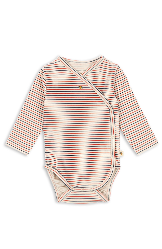 Basic Long Sleeve Newborn Body - Stripe Tricolore Petit