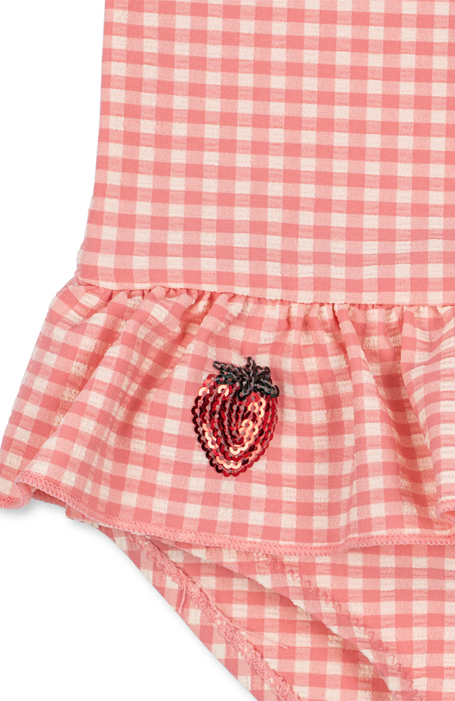 Etta Long Sleeve Swimsuit - Geranium Pink