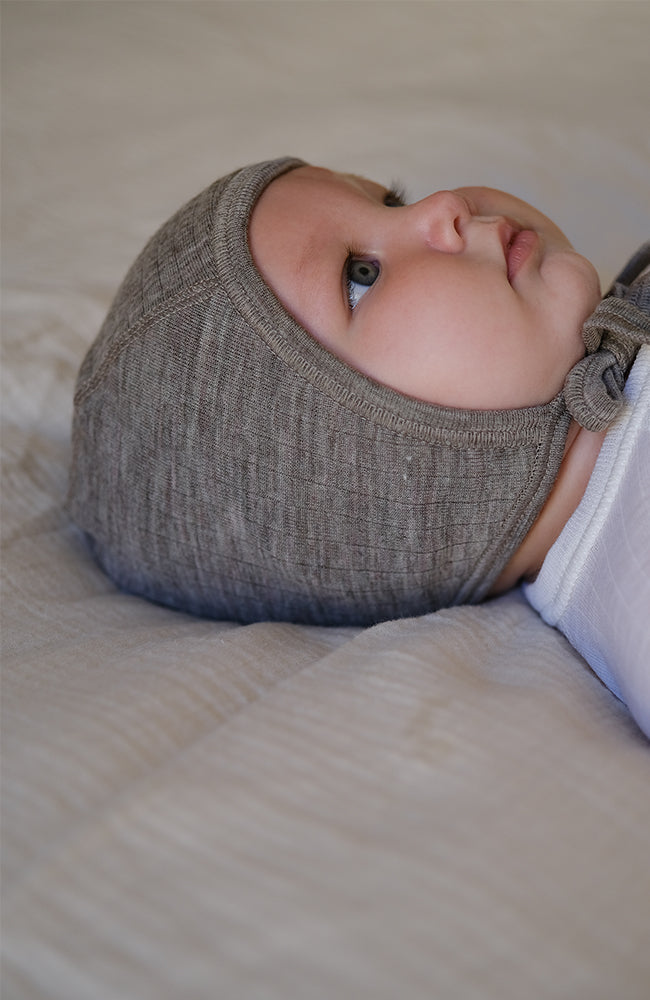 Wool/Silk Helmet - White