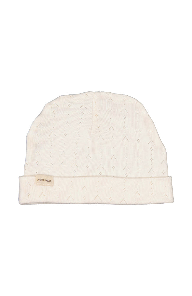 Aiko Pointelle Hat - Flour White