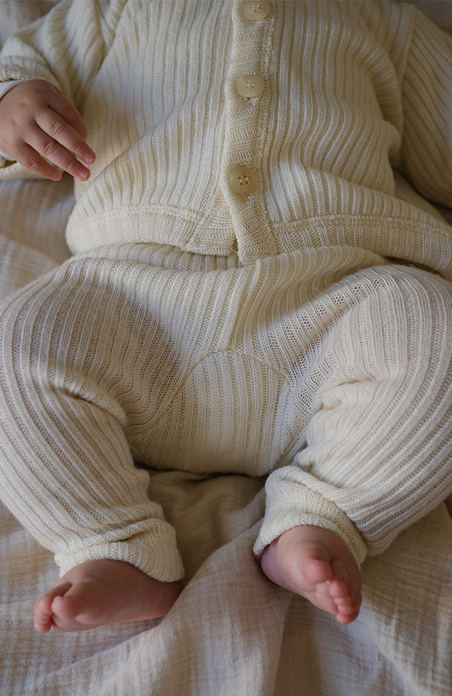 Wool Cardigan - Cream White