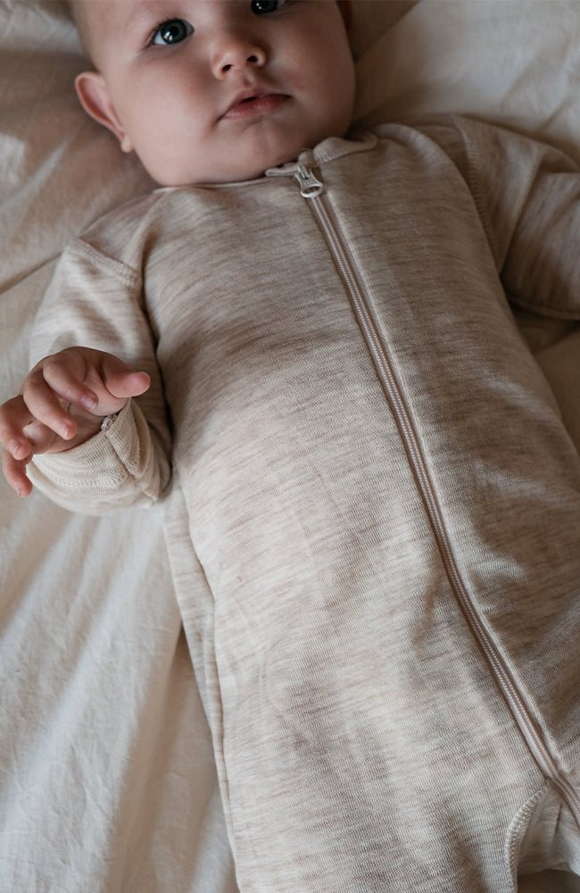 Wool Onesie 2 in 1 - Creme