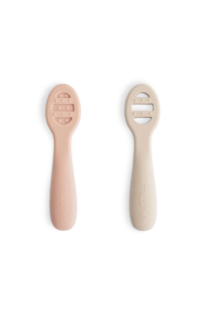 First Feeding Baby Spoons - Blush/Shifting Sand