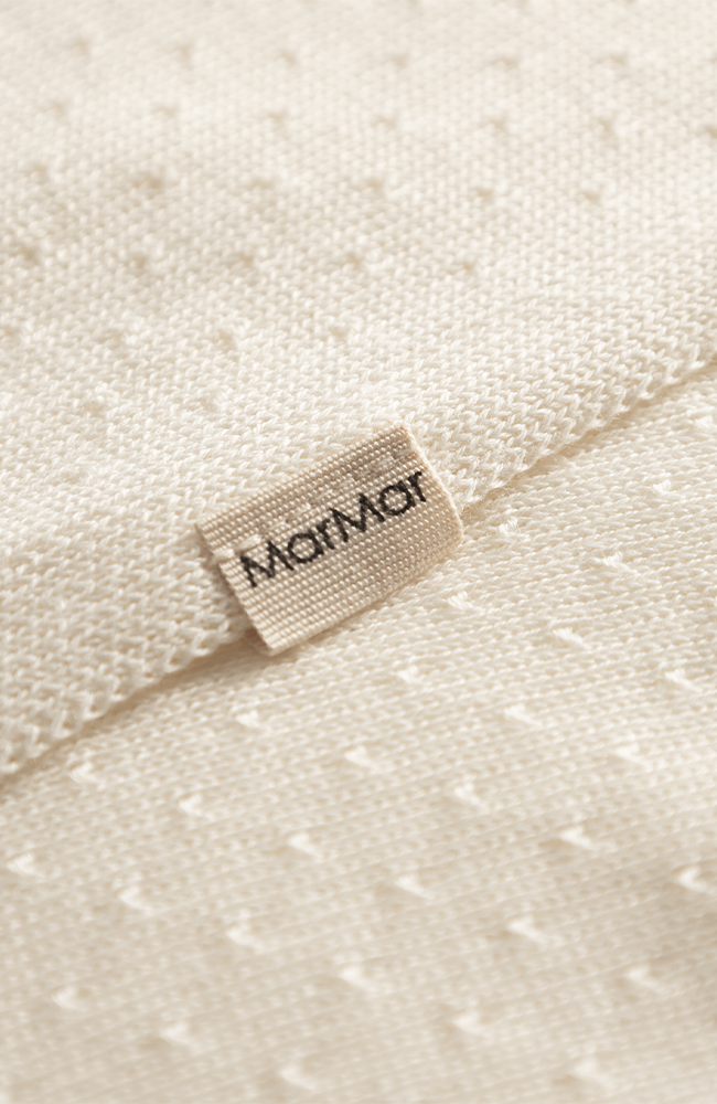 Alia Blanket Modal Mini Dots - Gentle White