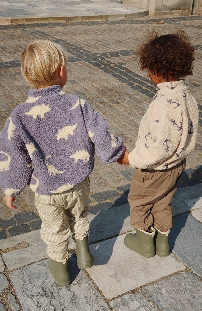 Jody Teddy Jacket - Dino Mist Konges Slöjd ytterkläder