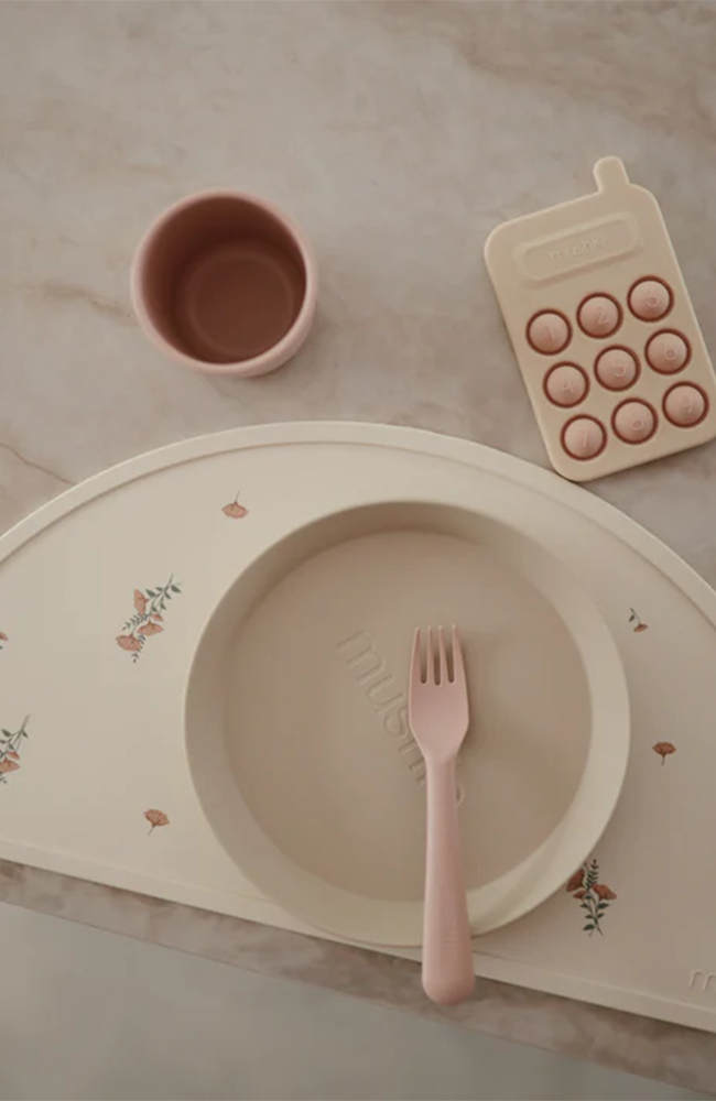 Silicone Placemat - Pink Flowers