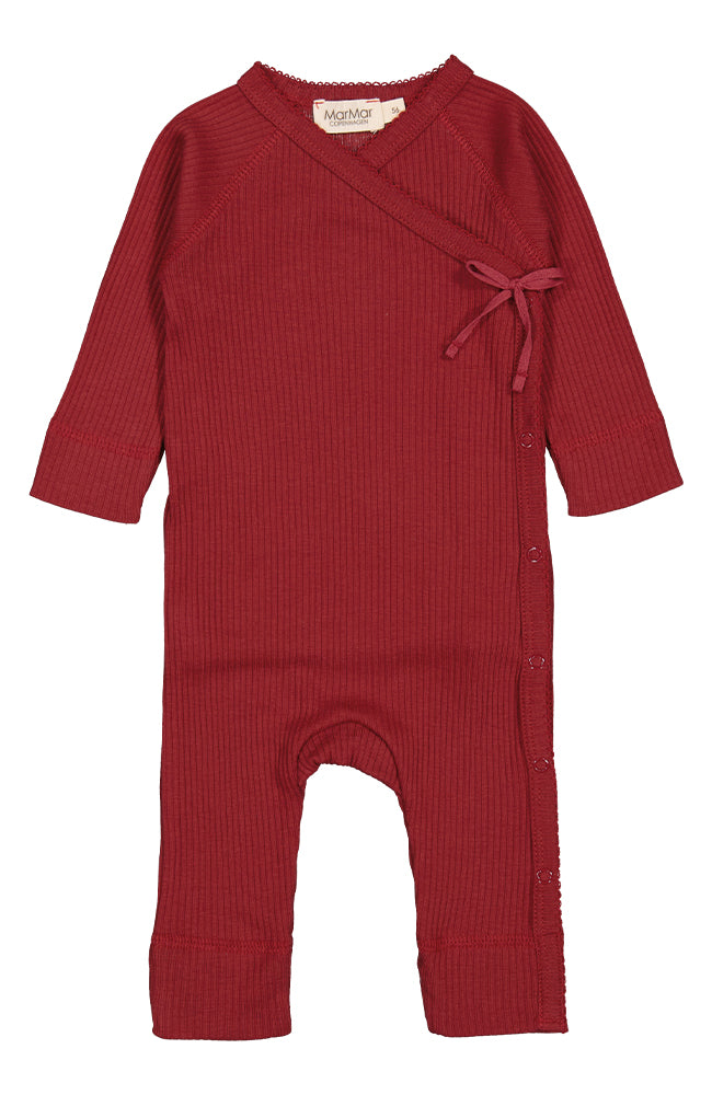 Rula Rib Modal Romper - Hibiscus Red MarMar Copenhagen Onepiece