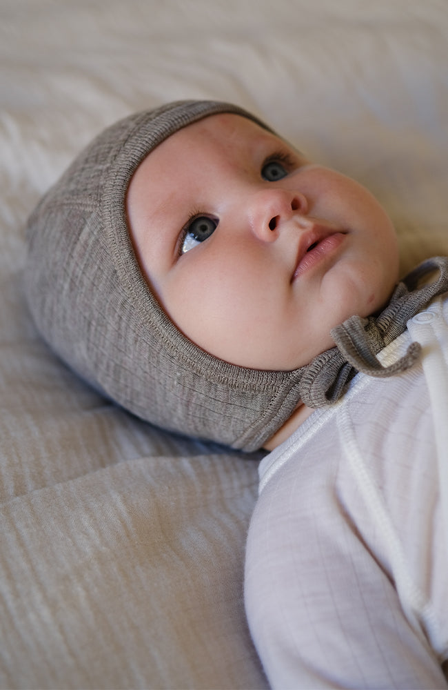 Wool/Silk Helmet - White