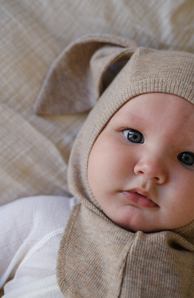 Plush Wool Balaclava - Camel