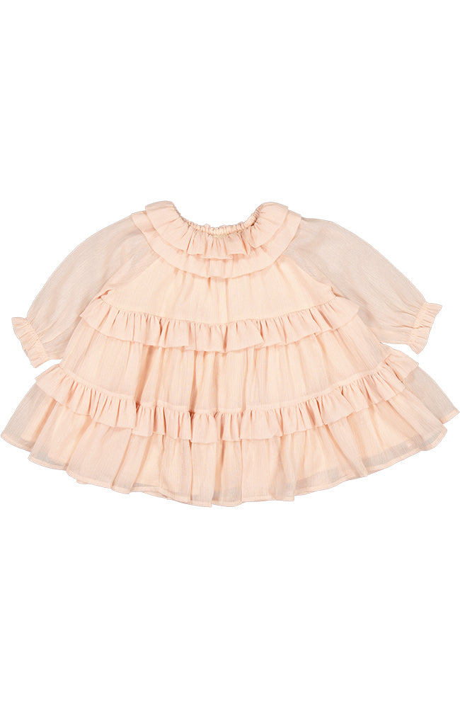 Deandra Ballerina Dotty Dress Baby - Deep Mulberry