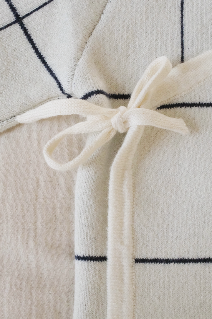 Onepiece Wrap - Navy/Cream Poppedi Onepiece