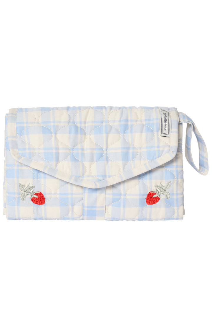 Quiltad Change to Go - Plaid Sky Blue