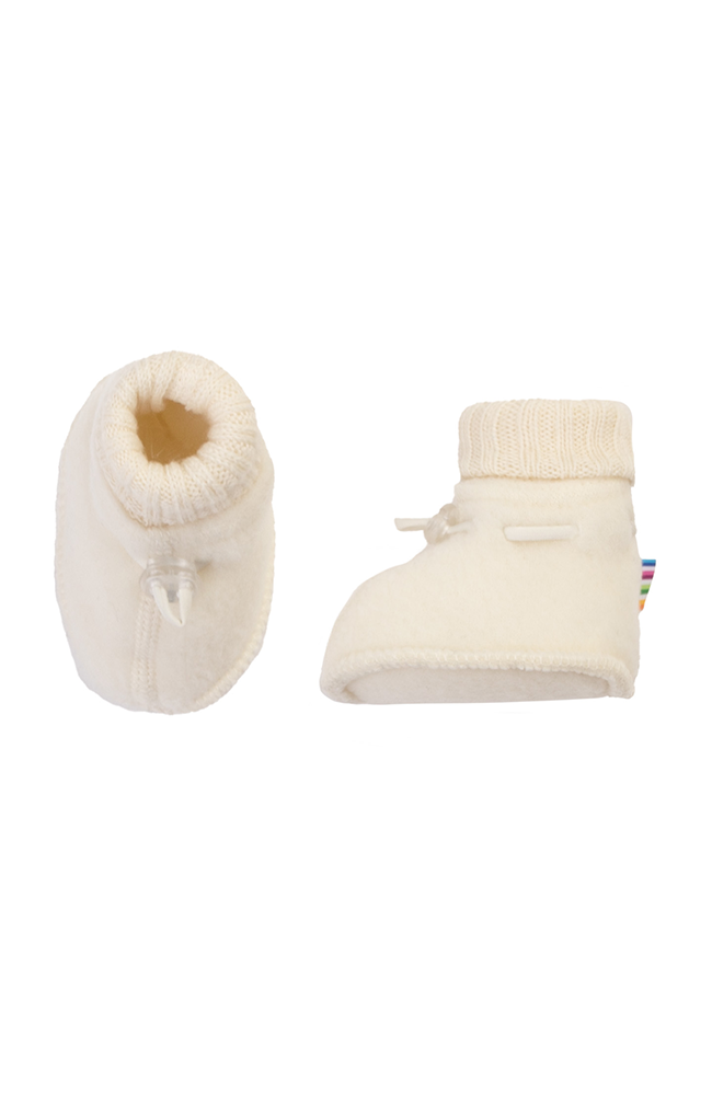 Wool booties - Creme Vit