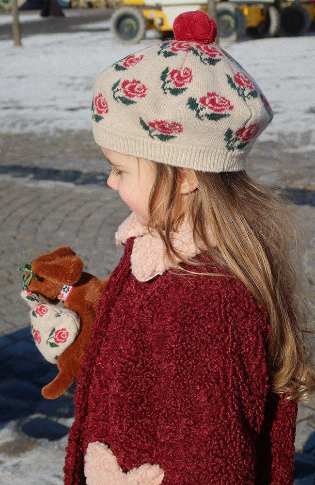 Belou Knit Beret - Rose