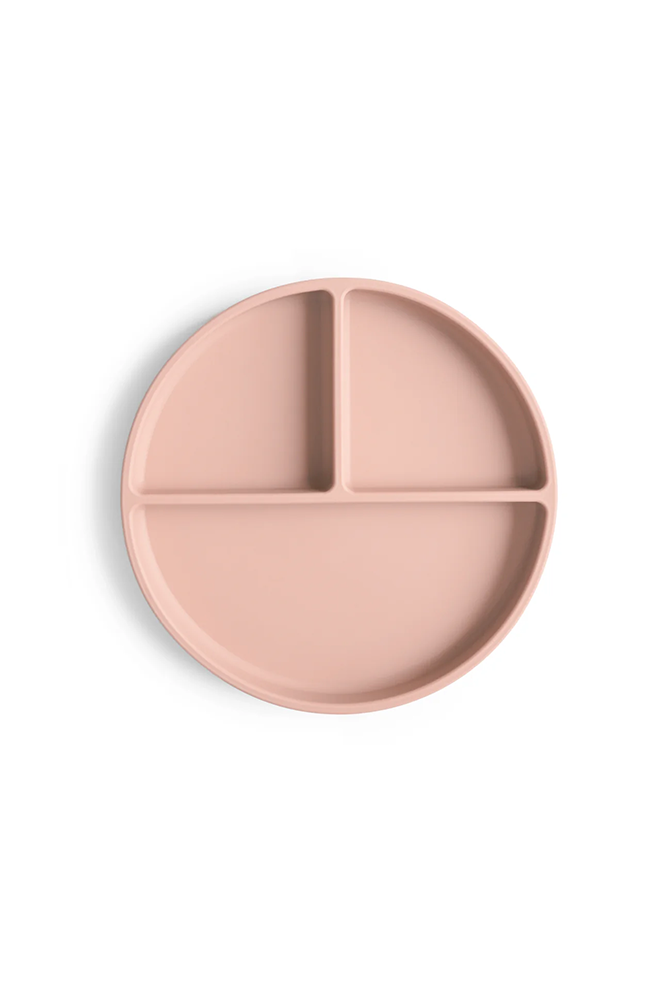 Silicone Divided Suction Plate - Blush