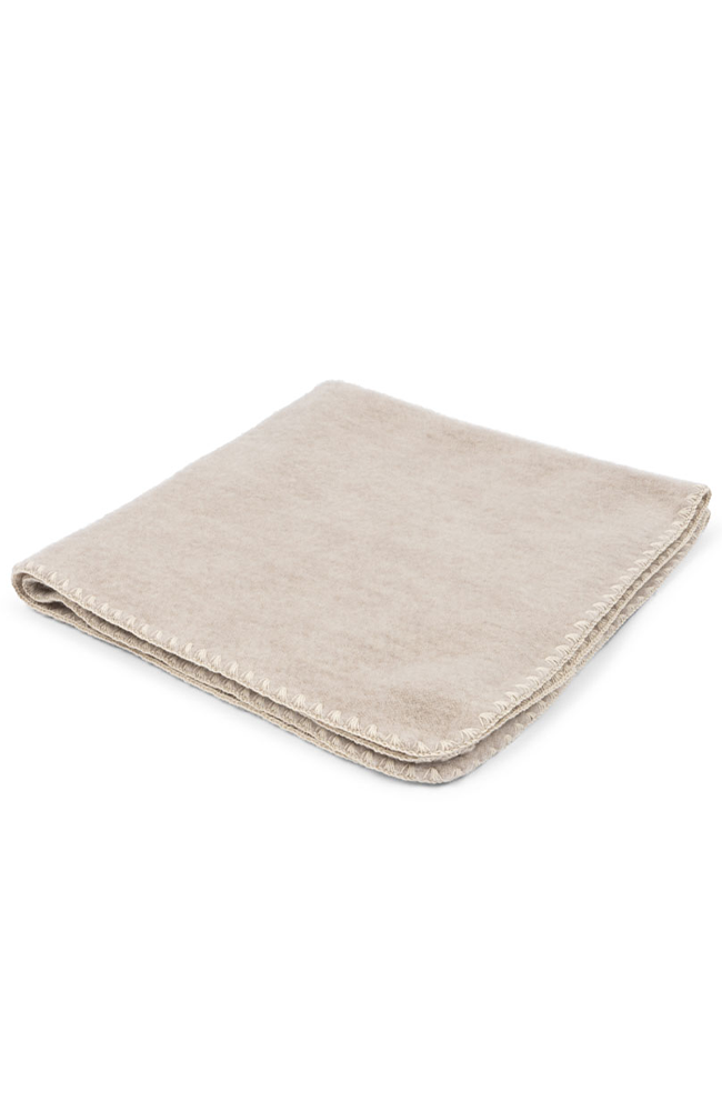 Erba Baby Blanket - Oatmeal Melange Fanga Fontana filt
