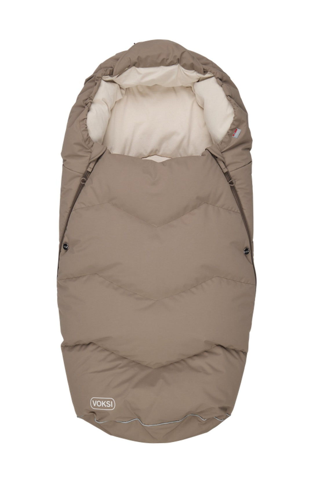 Voksi Urban åkpåse i Walnut med ljus huva