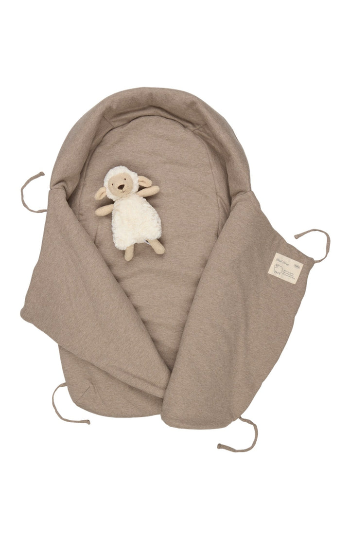 Wool Wrap i Walnut uppvikt, med mjuk insida i ull