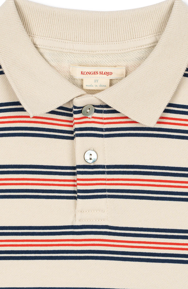 Spotty Short Sleeve Polo - Stripie Stripe Konges Slöjd T-shirt