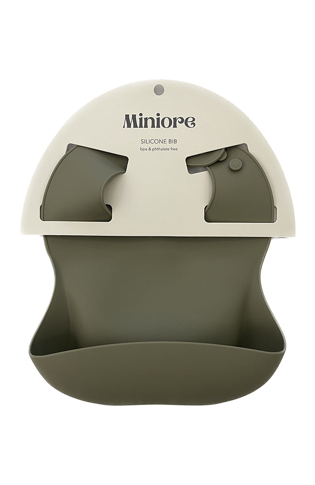 Silicone Bib - Silver Sage Miniore Äta & dricka