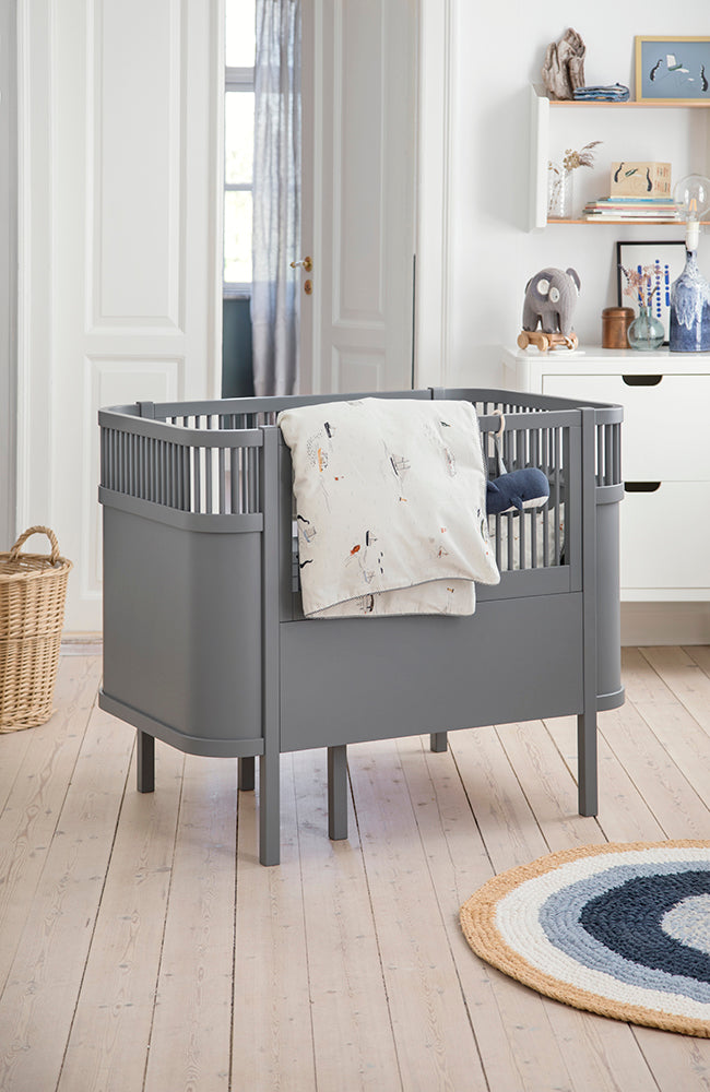 Baby & Jr Crib - Classic Grey