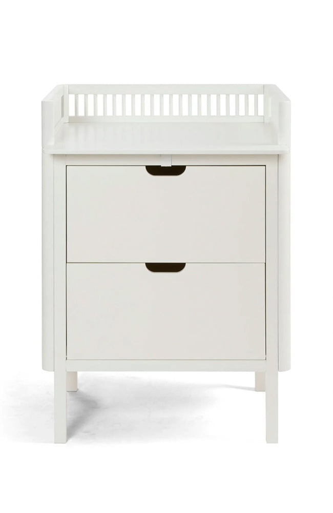 Changing Table With Drawers - Classic White