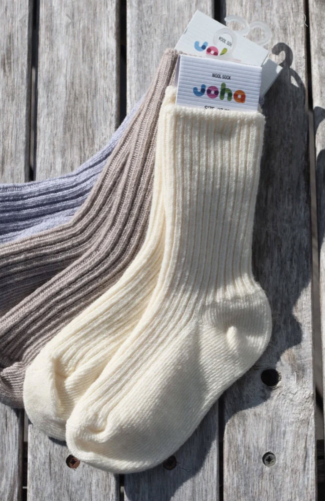 Wool Socks - Off White