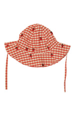 Molly Sun Hat - Berry Gingham